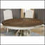 Table de salle à manger ronde à piédestal traditionnel au fini blanc antique, alliant élégance et efficacité dans toute salle à manger
