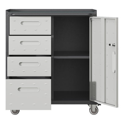 Armoire à outils, armoire en métal, armoire noire