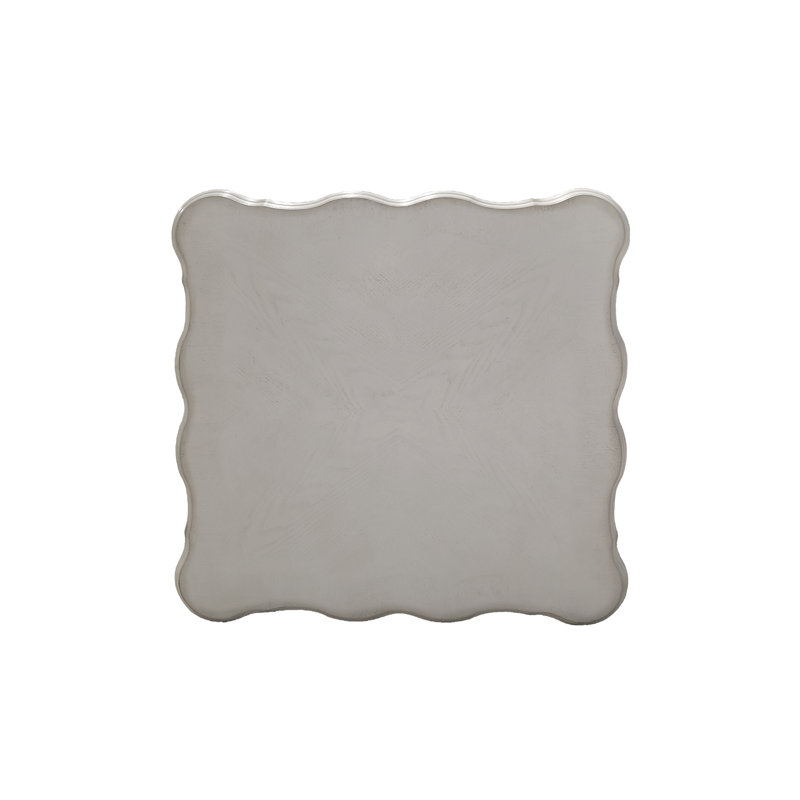 Bone White Finish End Table