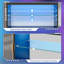 70" Modern Tv Stand For Tvs Up To 80 Inch With Led, Adjustable Shelf & Translucent Doors-1125113397