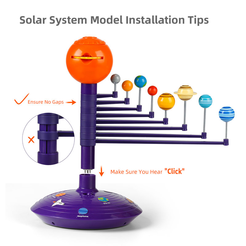 Hape: Science Can: Projecteur de système solaire - 24 images spatiales, trousse de visionnage de diapositive, jouet pour jouer et apprendre, anglais et espagnol, enfants de 3 ans et plus