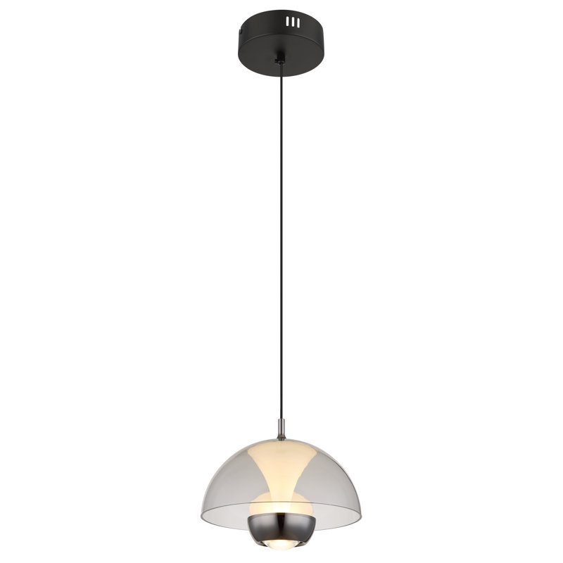 1 - Light Matte Black LED Pendant