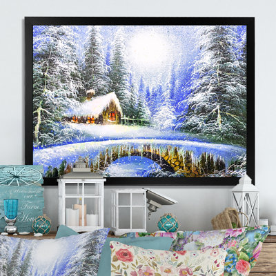 " Winter Bridge In Christmas Village "