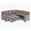L-Shaped Sectional Sofa With Pull-Out Bed, USB Ports, And Built-In Storage For Modern Living Spaces.-1618456494