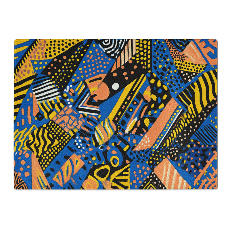 Tribal Pattern Vol.1  Glass Chopping Board