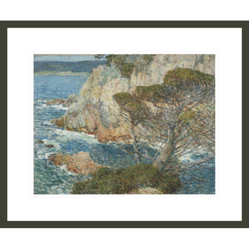 «Point Lobos Carmel» par Childe Hassam, impression giclée encadrée, H 17,75 po x l 21,29 po
