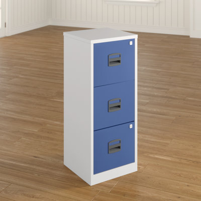 41.3 cm W 3 -Drawer Solid Wood Filing Cabinet