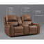 Canapé à deux places inclinable électrique triple position zéro gravité en cuir véritable avec console et port USB intégré-668967155