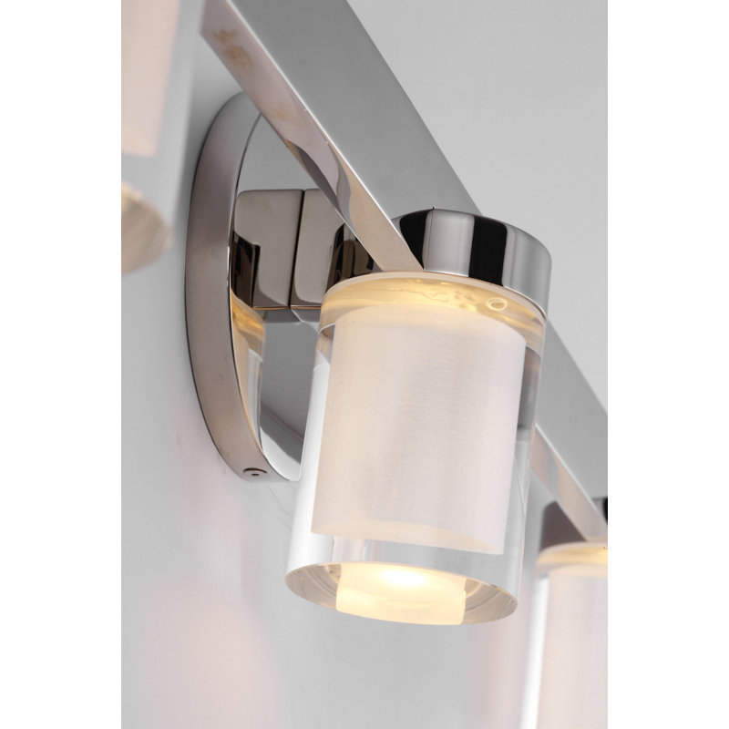 Esfera 3 - Light LED Bath Sconce, Polished Nickel