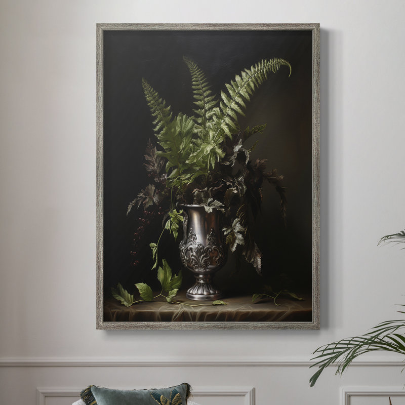 Reproduction encadrée FLORAL Series CCXI - bois massif, H 11 po x l 9 po