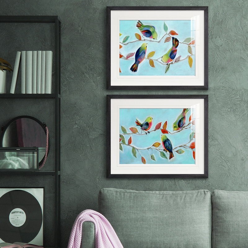 Reproduction de photo sur toile, Blanc mat, Papier avec cadre noir