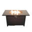 Foyer rectangulaire en métal et verre fumé-323090639