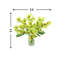 Orchids And Leaves In A Glass Vase