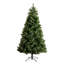 7.5Ft. Artificial Christmas Tree With 450 Warm White Clear Globe Bulbs And LED Lights