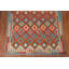 Tapis réversible en laine à motif géométrique Kilim 7 x 10