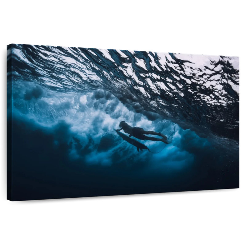 Senne Surfer Dive, 16" H x 24" W