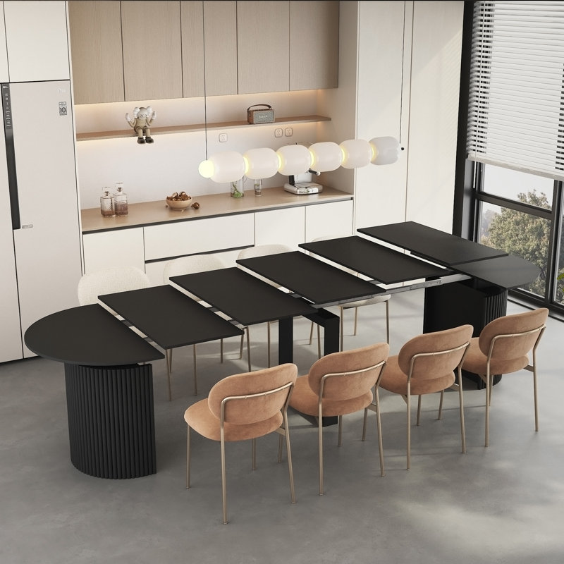 Table de salle à manger extensible pliable pour 1 à 10 personnes