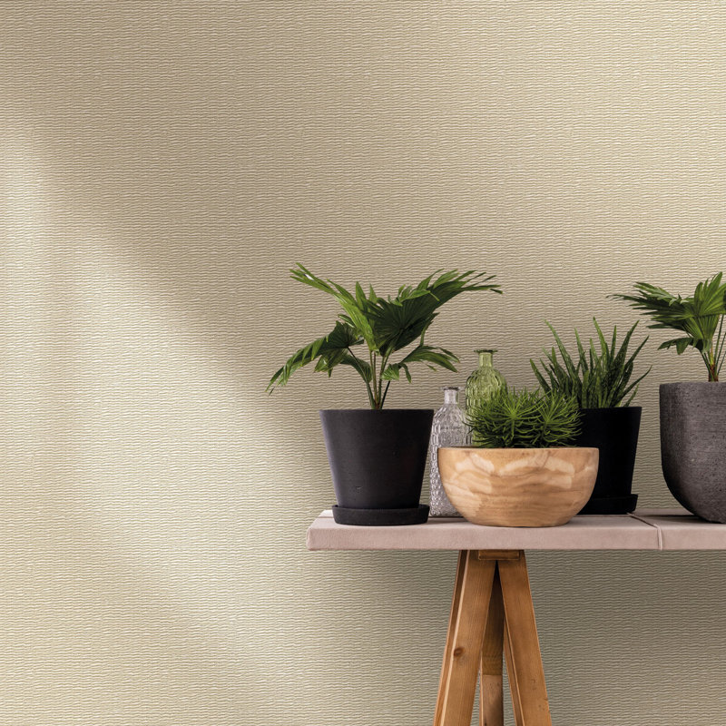 33cmm x 33cm Matte Wallpaper Roll, Light Brown
