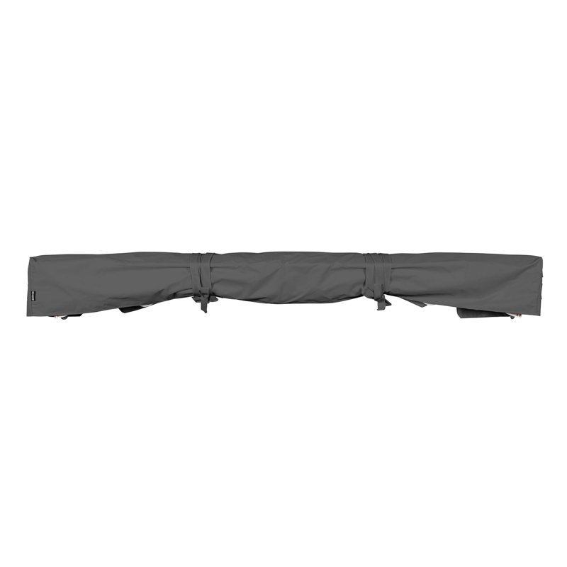 Heavy Duty Gray Weatherproof Polyester Awning Cover, 14' Wide