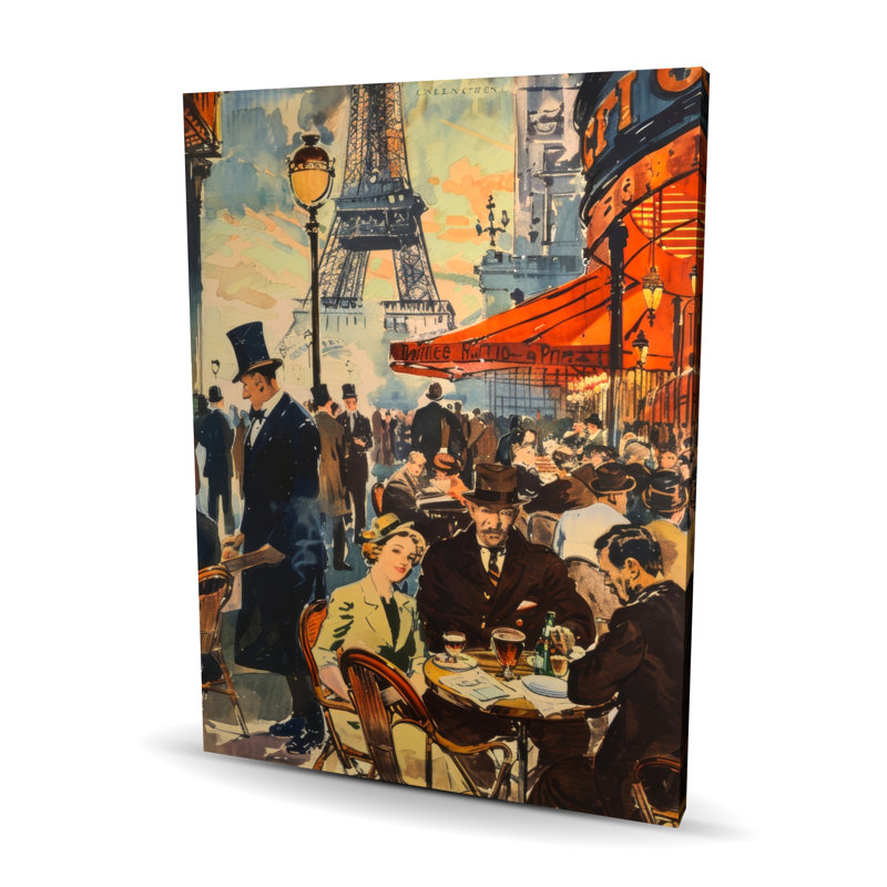 Servi sur toile orange | Décoration vibrante pour tout espace