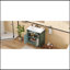 Meuble-lavabo de 30 po à motif antique avec lavabo rectangulaire en céramique, meuble-lavabo avec plateau basculant / tiroir rabattable, équipé de poignées antiques et de pieds en bois d'hévéa