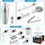 Ensemble barman professionnel en acier inoxydable 24 pièces avec accessoires et support en bambou Zulay Kitchen