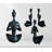 Yoga Woman Namaste Pose Candle Holder – Black Gold, Polystone, Handmade