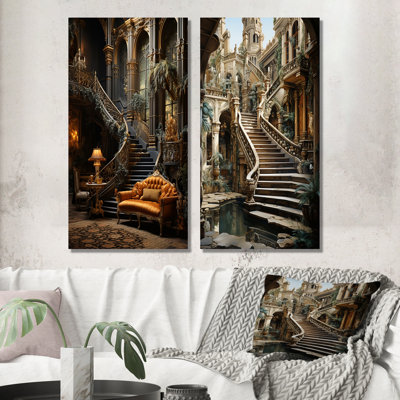 «Castles Royal Refuge Rich», 2 pièces sur toile