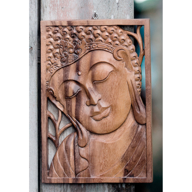 Panneau décoratif en bois Young Buddha
