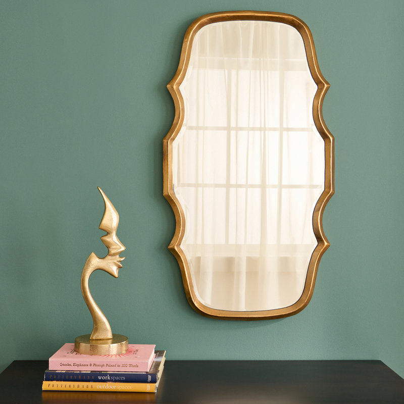 Lyra Wood Flat Wall Mirror