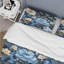 Ensemble de housse de couette Blue And Beige Peonies Boho Pattern II-1901689312