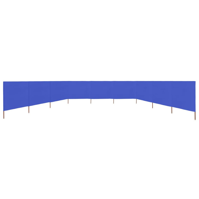 Kendry Solid Wood Folding Room Divider, 62.99cm H x 472.44cm W x 3cm D, 9, Azure Blue