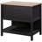 Cottage Road Lateral File Cabinet for Home Office, with Open Shelf Storage, Drawer with Full Extension Slides, in Raven Oak
