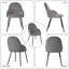 Antin Modern Upholstered Dining Chair with Armrest-1156432311