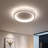 Deontee Modern Dimmable LED Flush Mount Ceiling Light with Remote Control-112577111-99207312