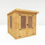 Mercia 8ft x 8ft Pent Log Cabin (19mm)