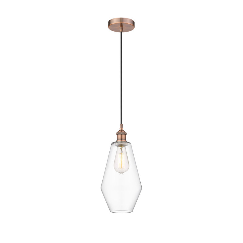 Gabbie 1 - Light Pendant, Clear, Antique Copper