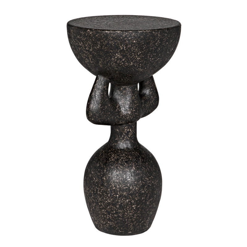 Table de bout à motif abstrait africain