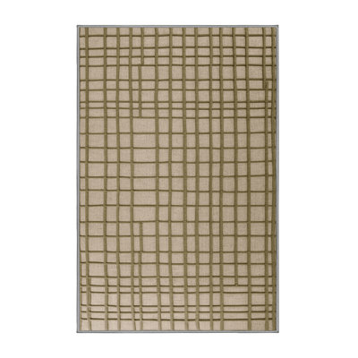 Machine Washable Trellis Gray Area Rug