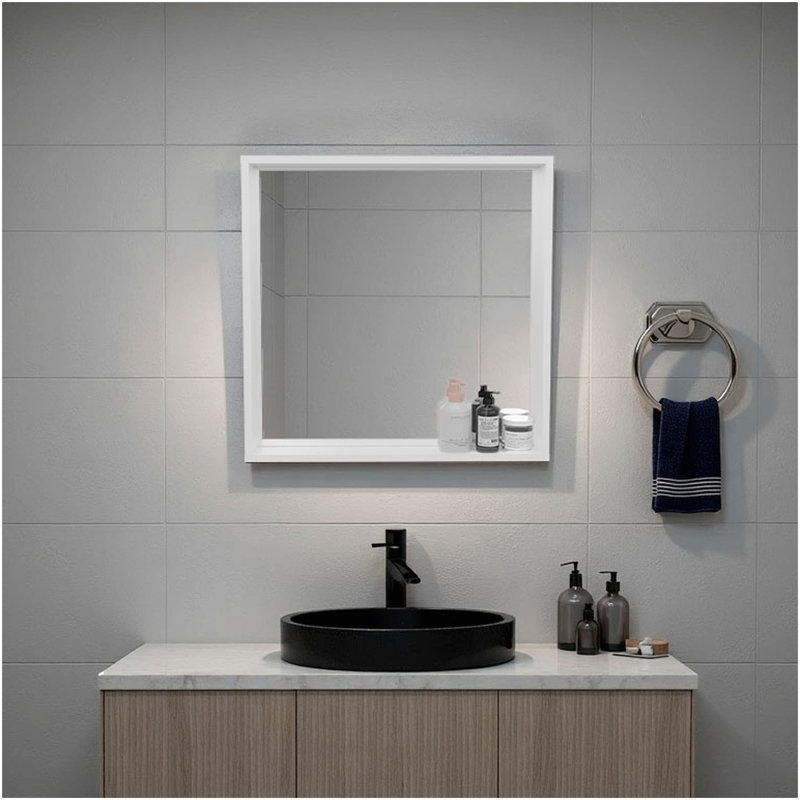 Armoire de toilette murale blanche avec rangement