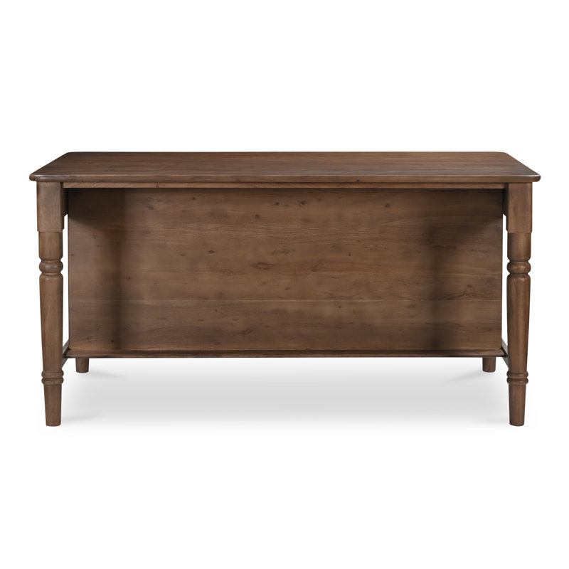 Russet Kitchen Island Brown