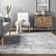 Whitney Faded Abstract Performance Light Gray Rug