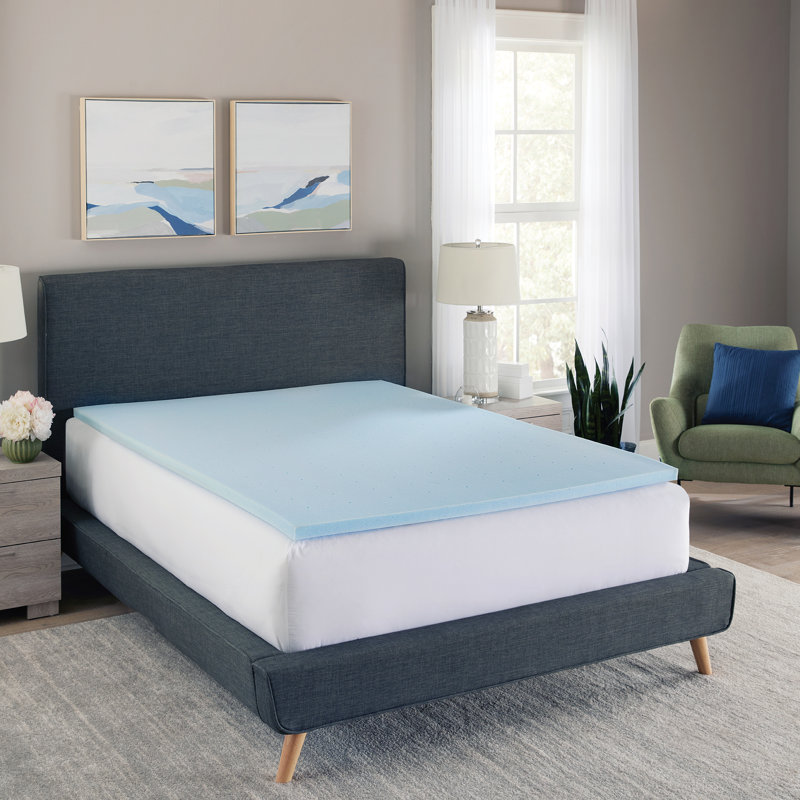 1.5" Full Gel-Infused Memory Foam Mattress Topper
