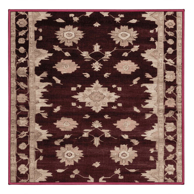 Tapis rouge lavé à la machine