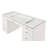 1Pc Glam Makeup Vanity Table Glass Top 9 Drawers Knobs Wooden Bedroom Furniture-1900038977