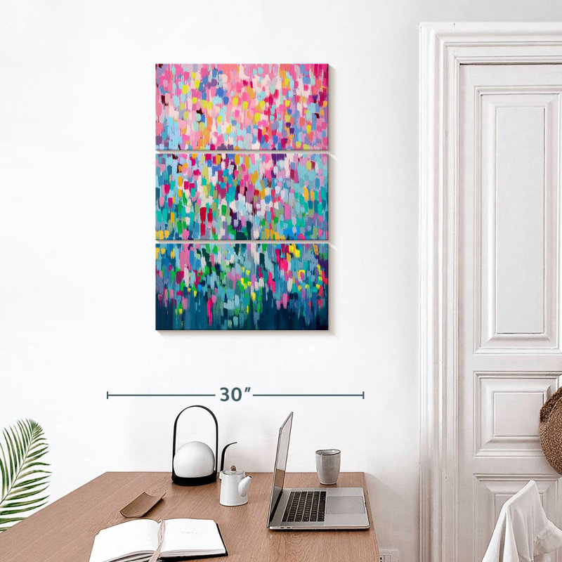 Pixels floraux Avery II, H 32 po x l 20 po