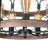5-Light Industrial Drum Chandelier with Wood Accents