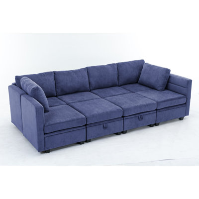 Toxi Upholstered Reclining Sectional Reversible