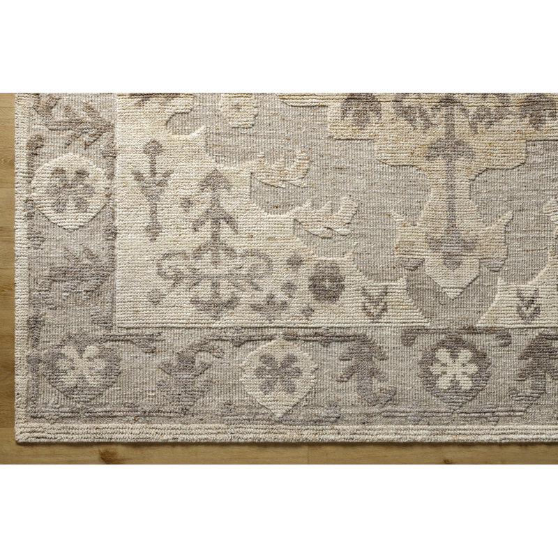 Hadiya Wool Oriental Area Rug, Rectangle 9' x 12'