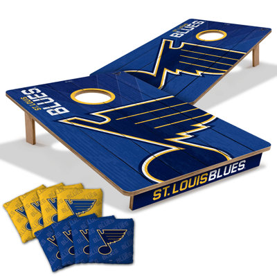 YouTheFan NHL Professional Wood 2'x3' Cornhole Board w/ Logo Bags